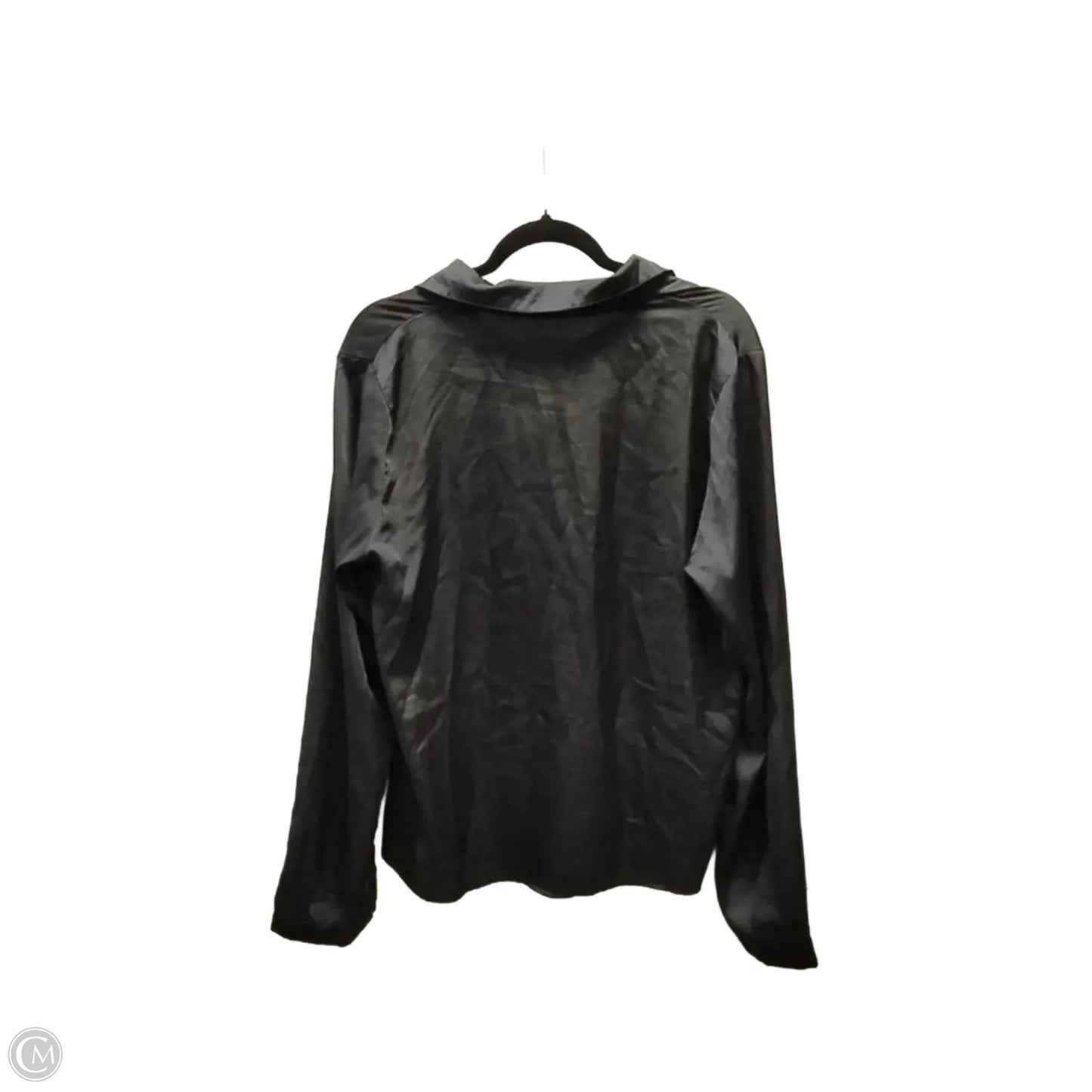 Blouse Long Sleeve By Shein In Black, Size: Xl
