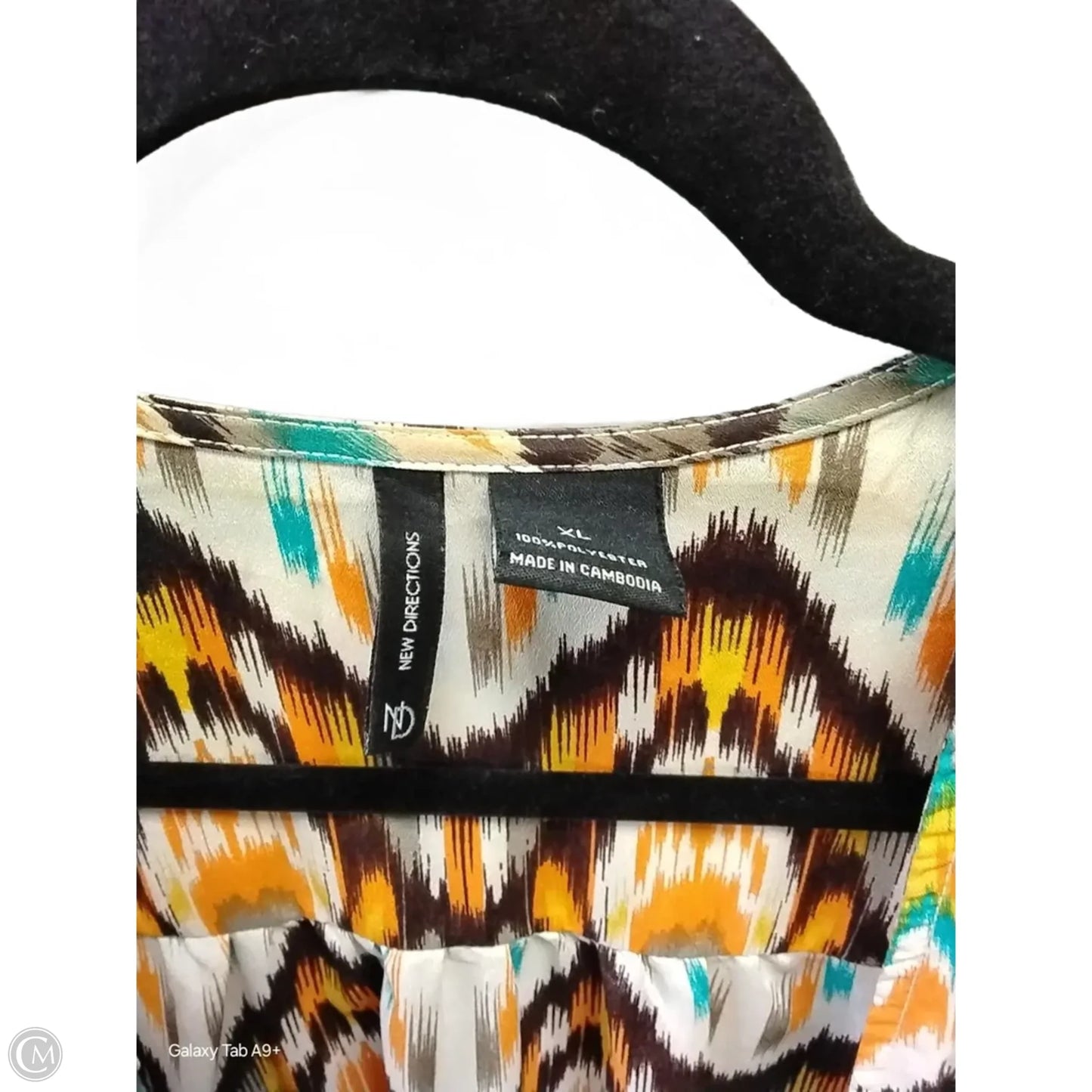 Shawl By New Directions In Orange & White, Size: Xl