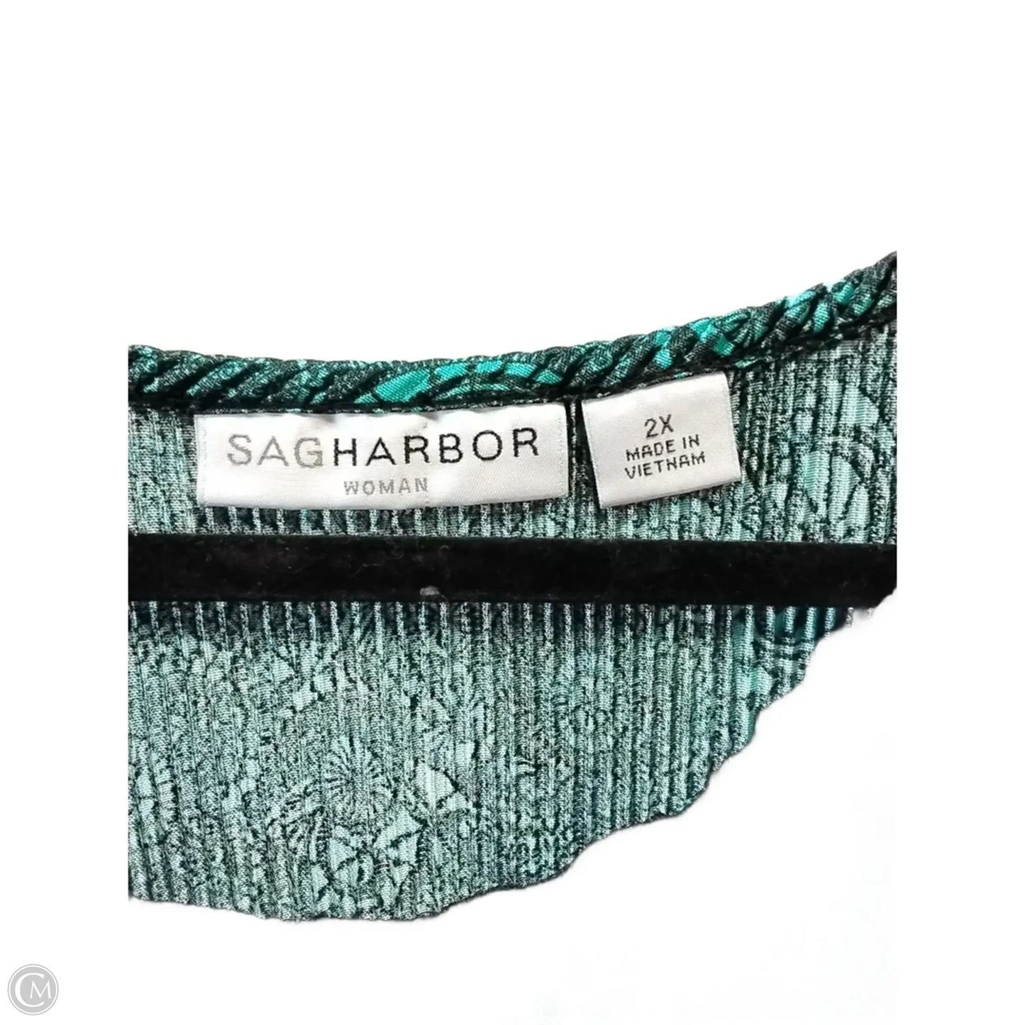 Blouse Sleeveless By Sag Harbor In Teal, Size: 2x