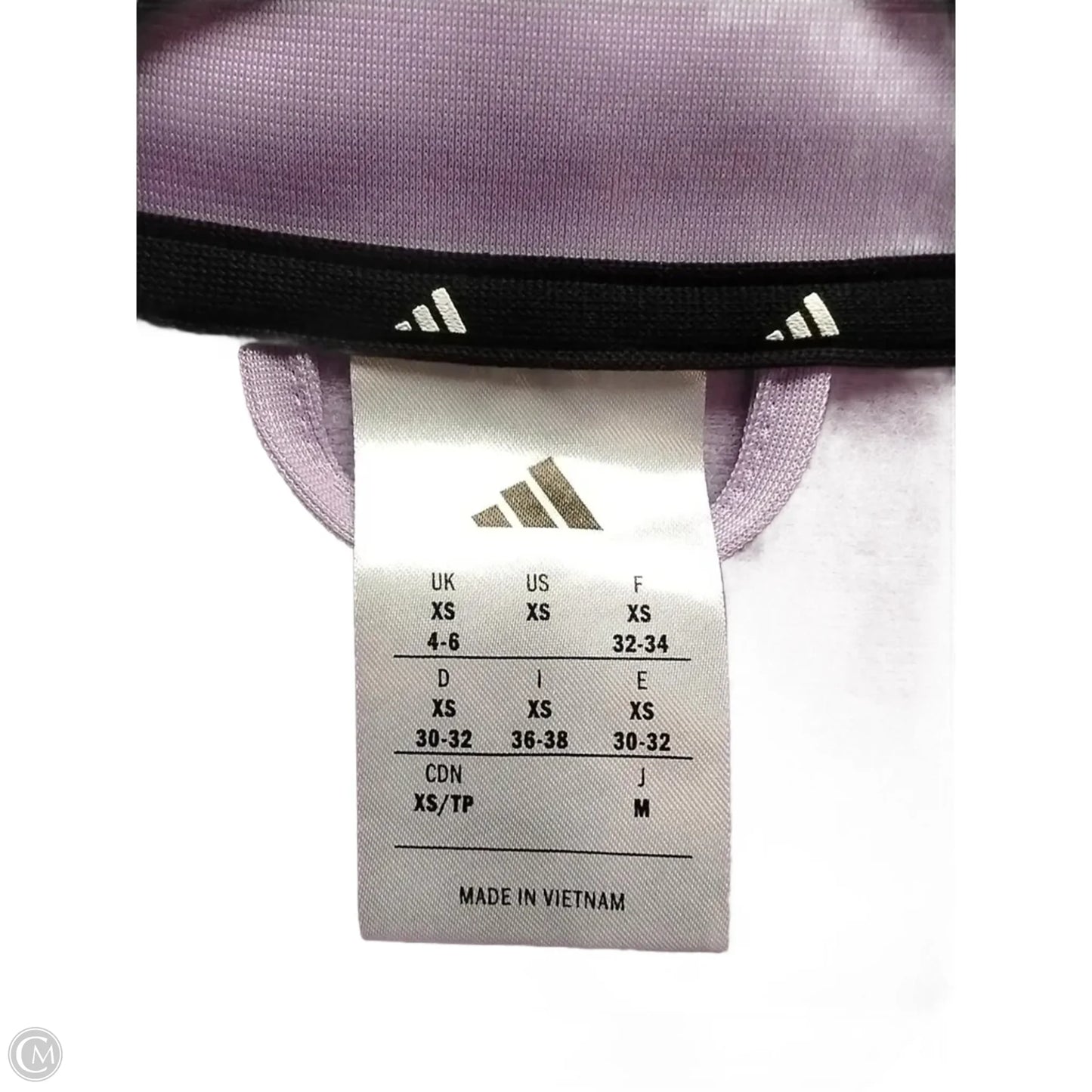 Athletic Jacket By Adidas In Purple, Size: Xs