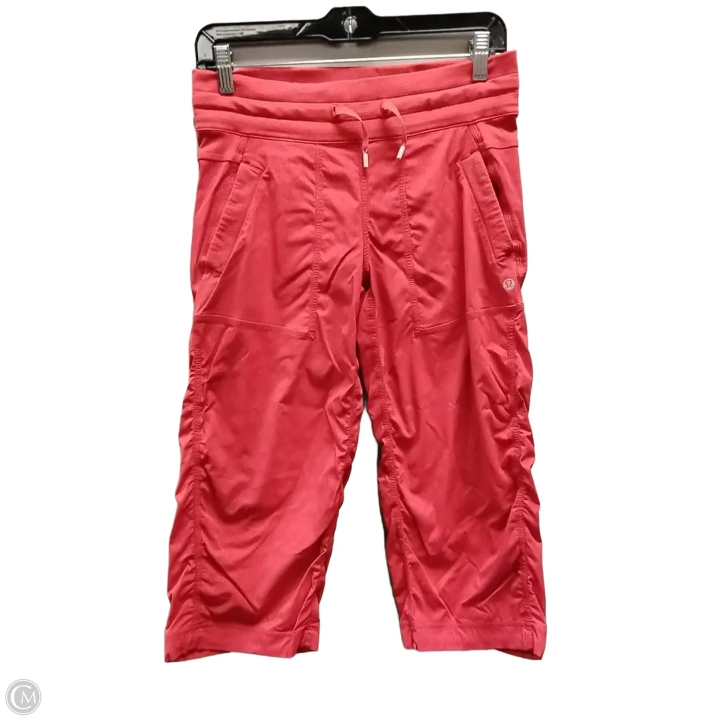 Athletic Capris By Lululemon In Orange, Size: S