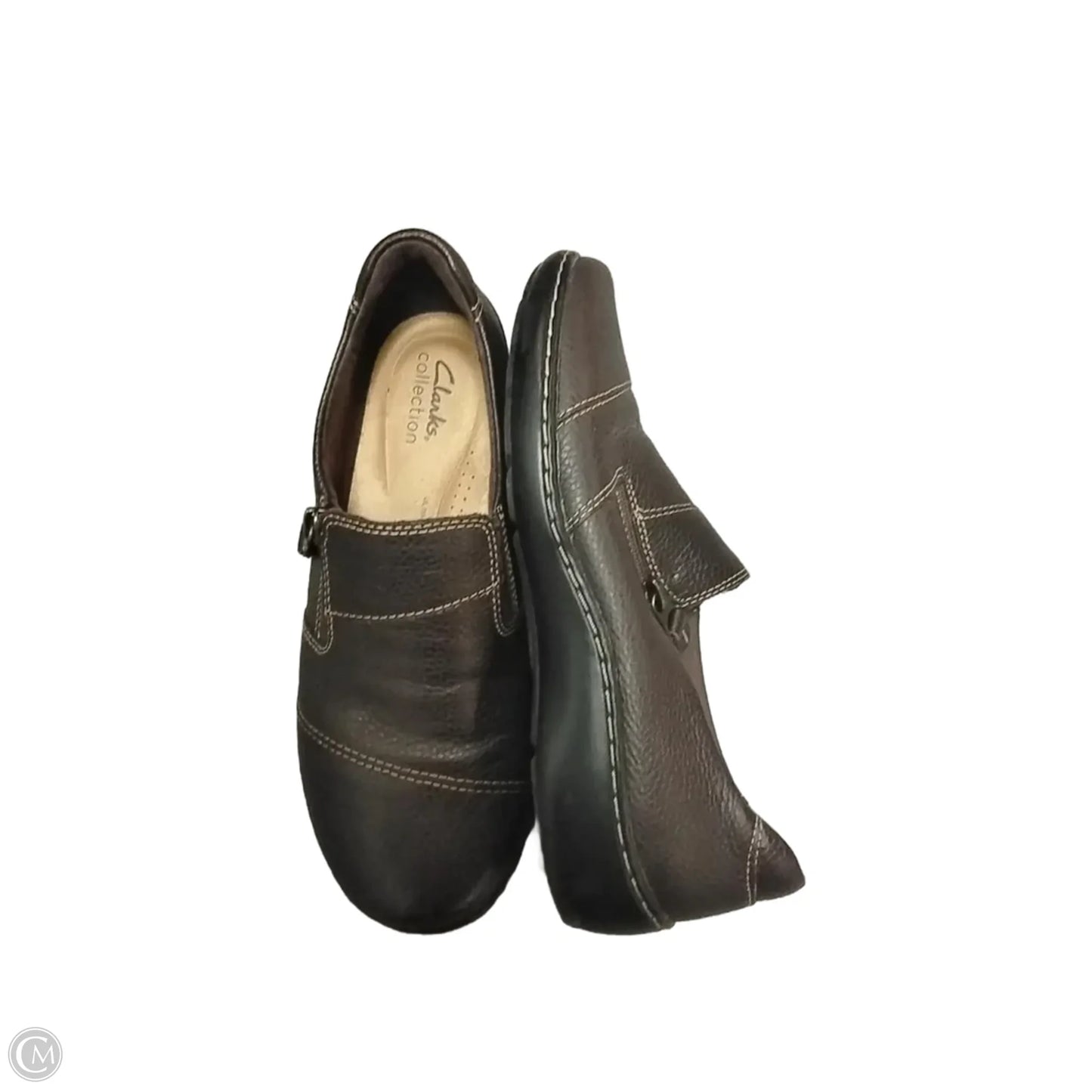 Shoes Flats By Clarks In Brown, Size: 7.5