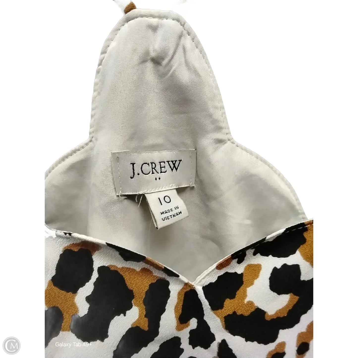 Top Sleeveless By J. Crew In Animal Print, Size: M