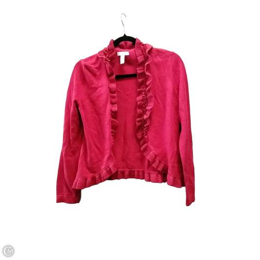 Cardigan By Charter Club In Red, Size: Mp