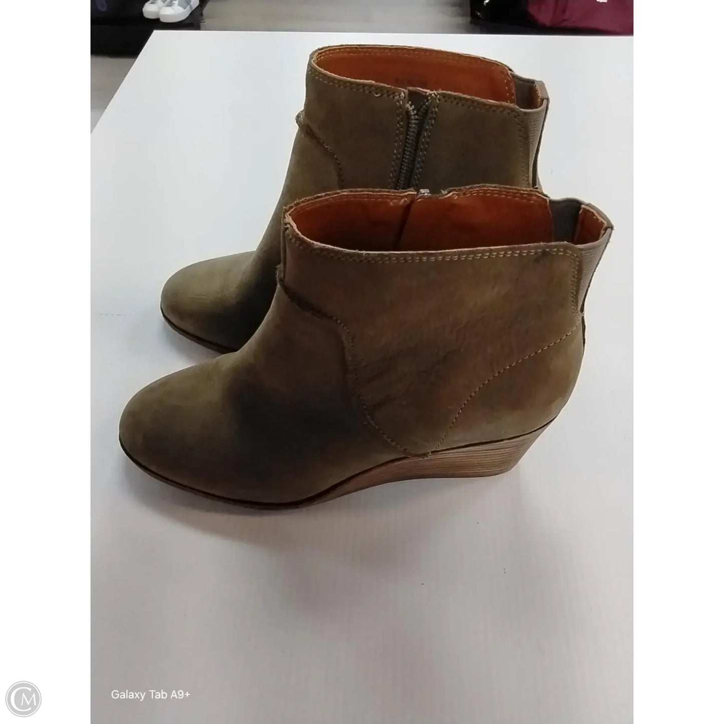 Shoes Heels Platform By Lucky Brand In Tan, Size: 8.5