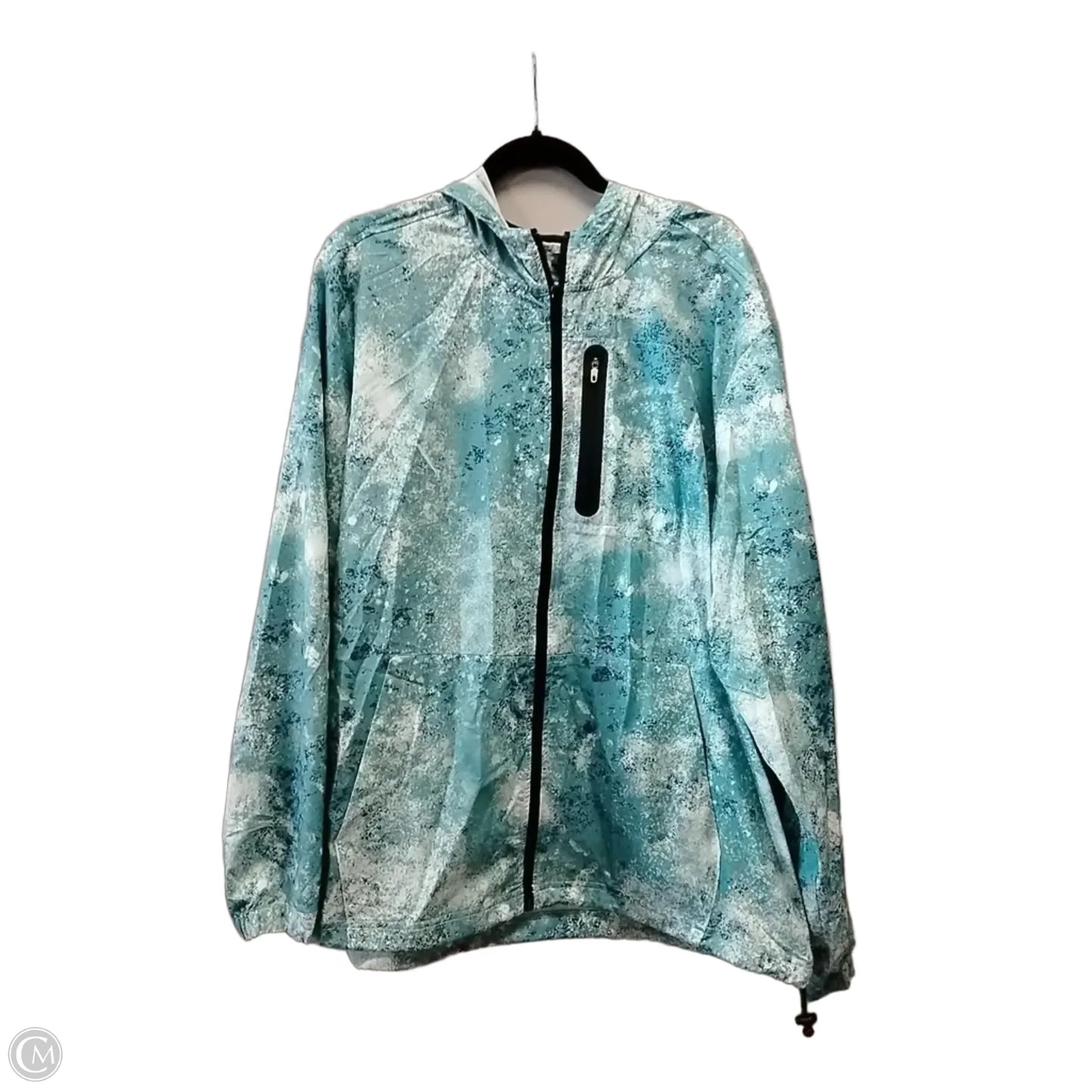 Athletic Jacket By Skechers In Aqua, Size: Xl