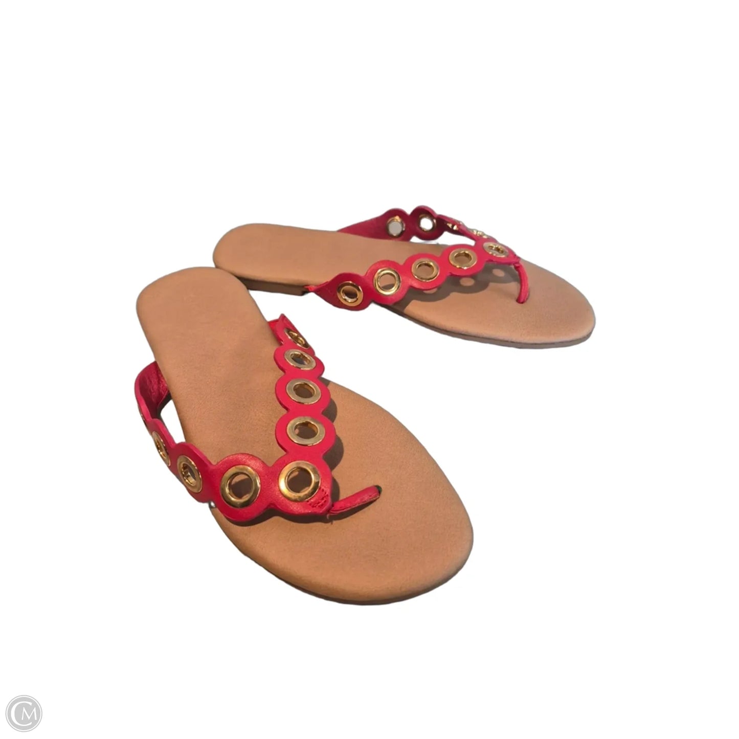 Sandals Flats By Torrid In Red & Tan, Size: 9