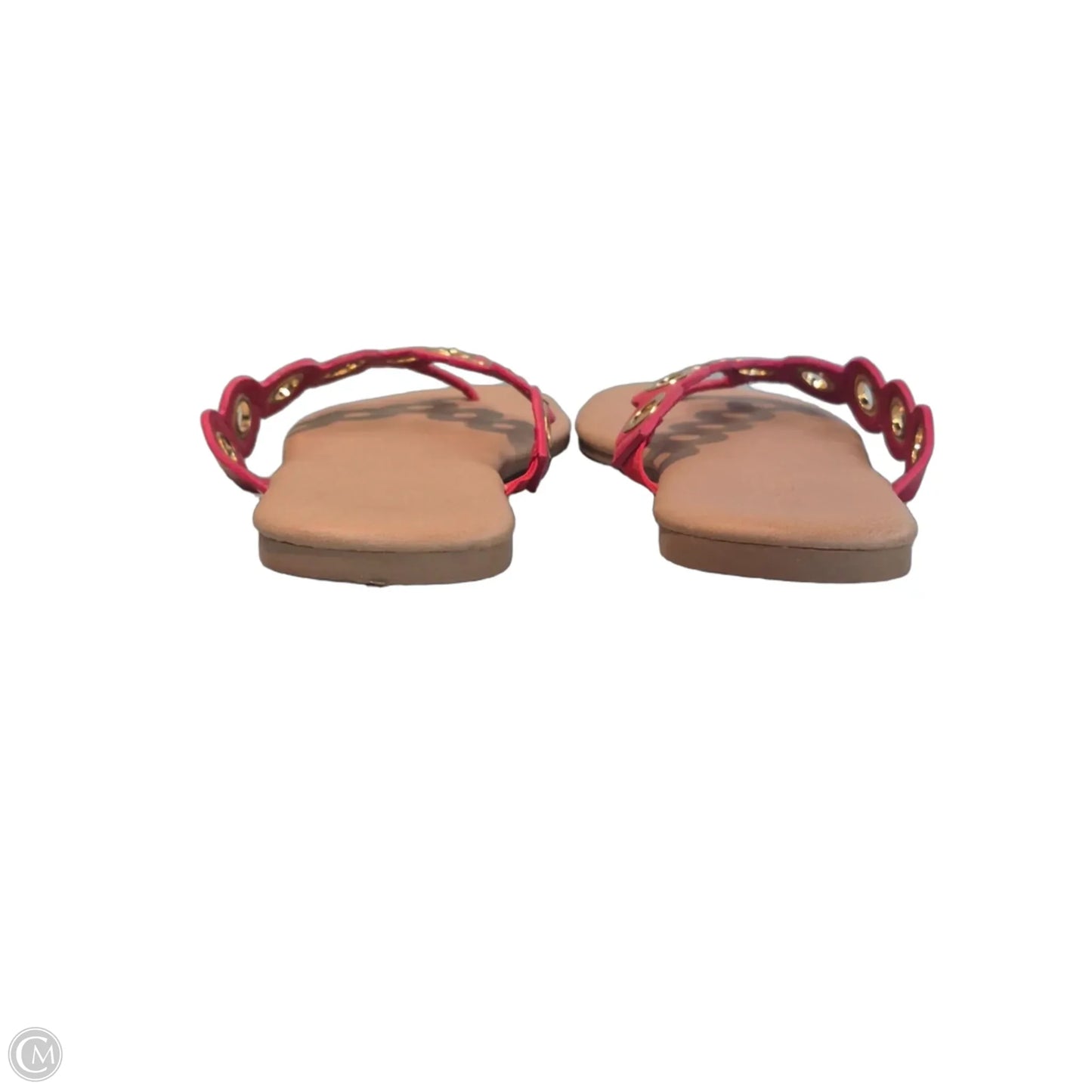 Sandals Flats By Torrid In Red & Tan, Size: 9
