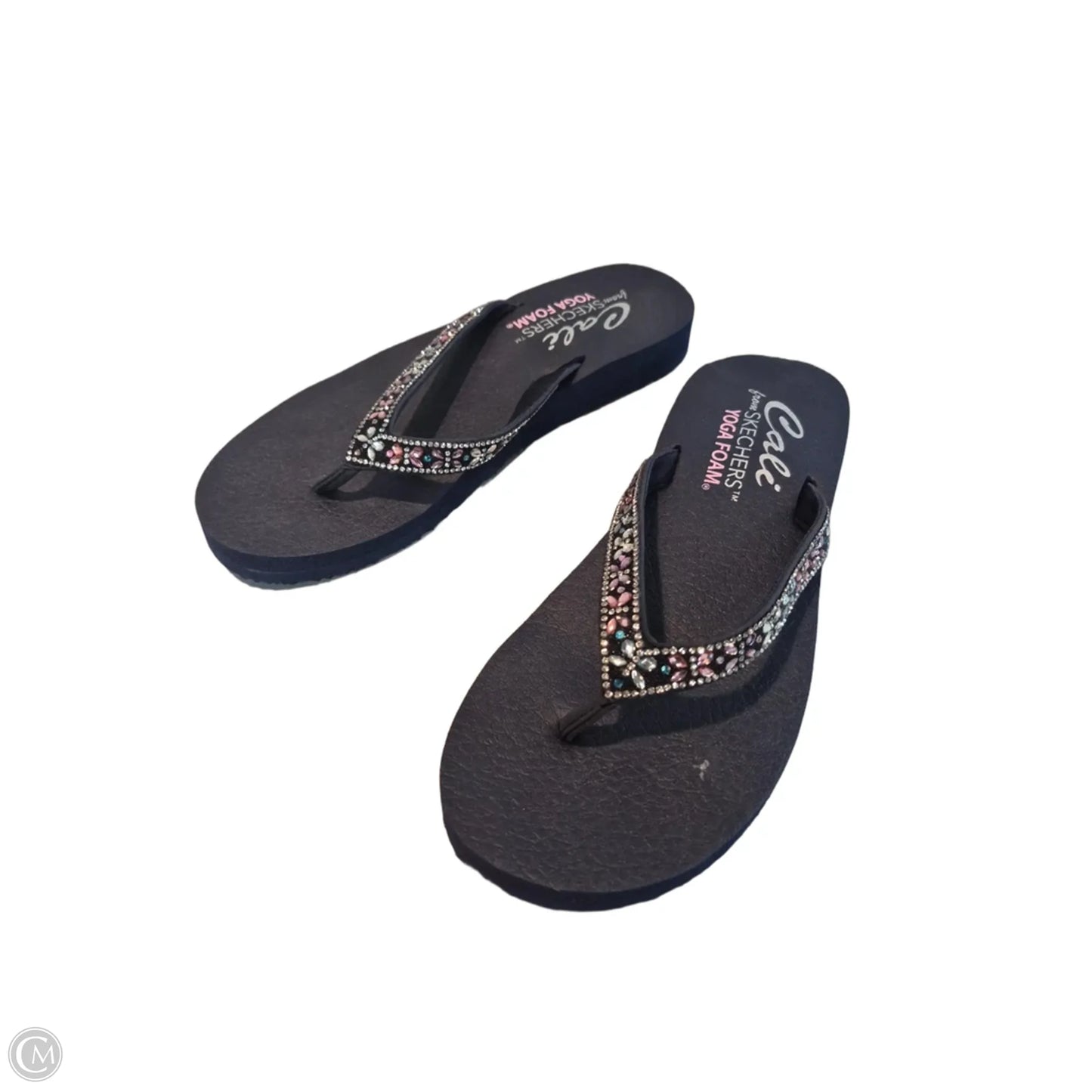 Sandals Flip Flops By Skechers In Navy, Size: 9