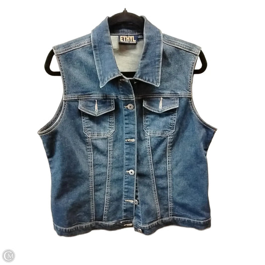 Vest Other By Ethyl In Blue Denim, Size: L
