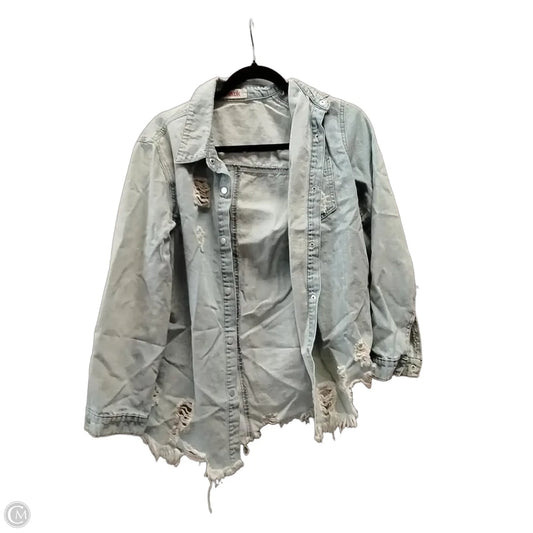 Jacket Denim By Mazik In Blue Denim, Size: Xs