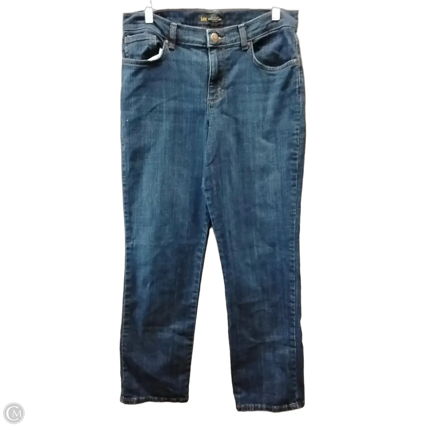 Jeans Straight By Lee In Blue Denim, Size: 8