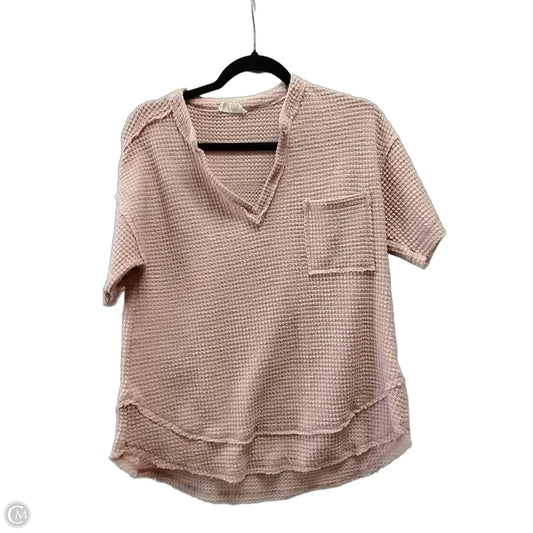 Sweater Short Sleeve By New In In Pink, Size: S