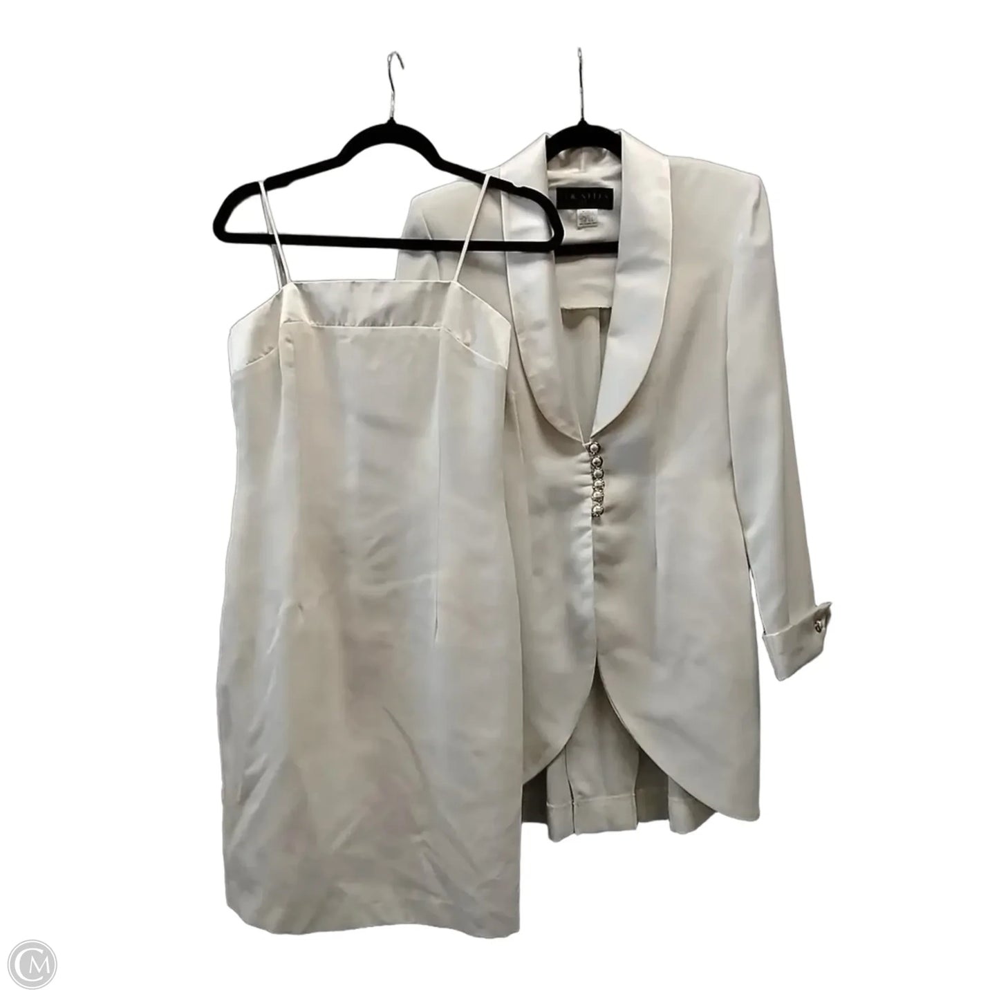 Dress Suit 2pc By J.r. Nites In Cream, Size: 6