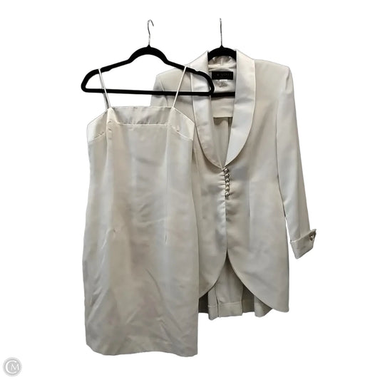 Dress Suit 2pc By J.r. Nites In Cream, Size: 6