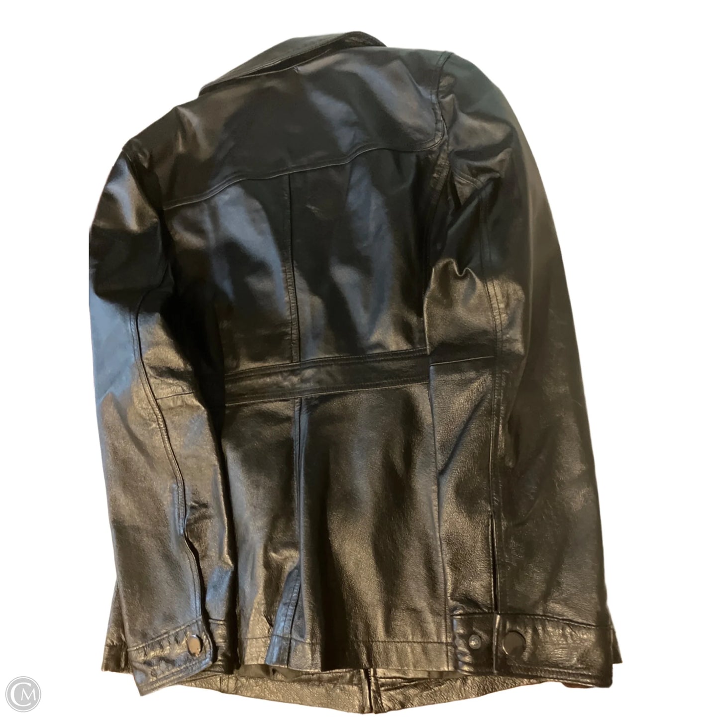 Jacket Leather By East 5th In Black, Size: M