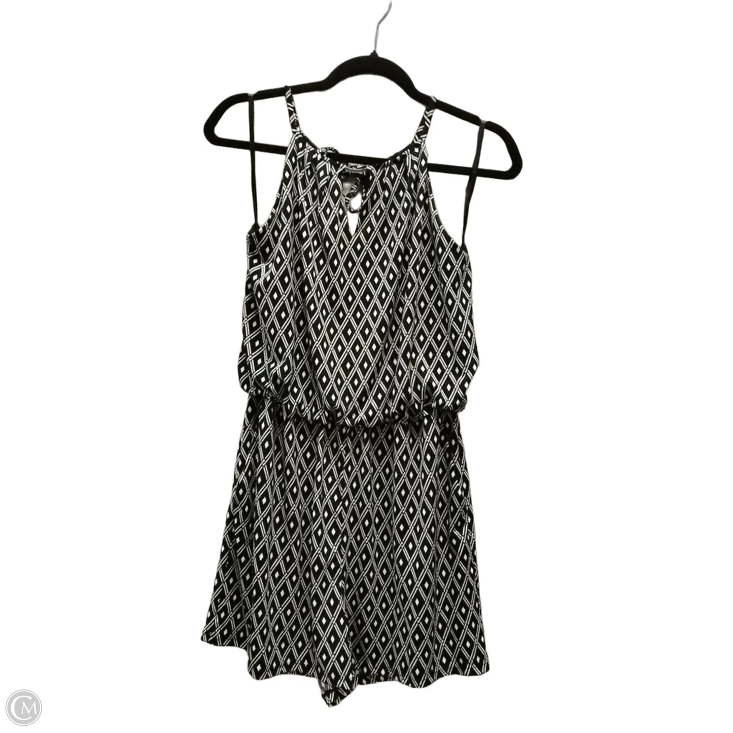 Romper By White House Black Market In Geometric Pattern, Size: M