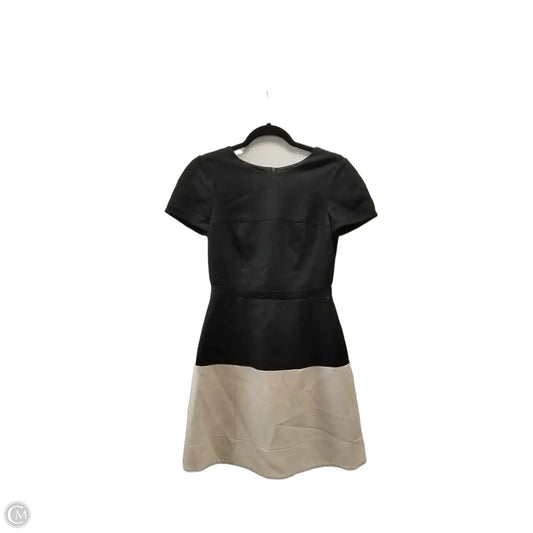 Dress Party Short By Bcbgmaxazria In Black & Tan, Size: 2
