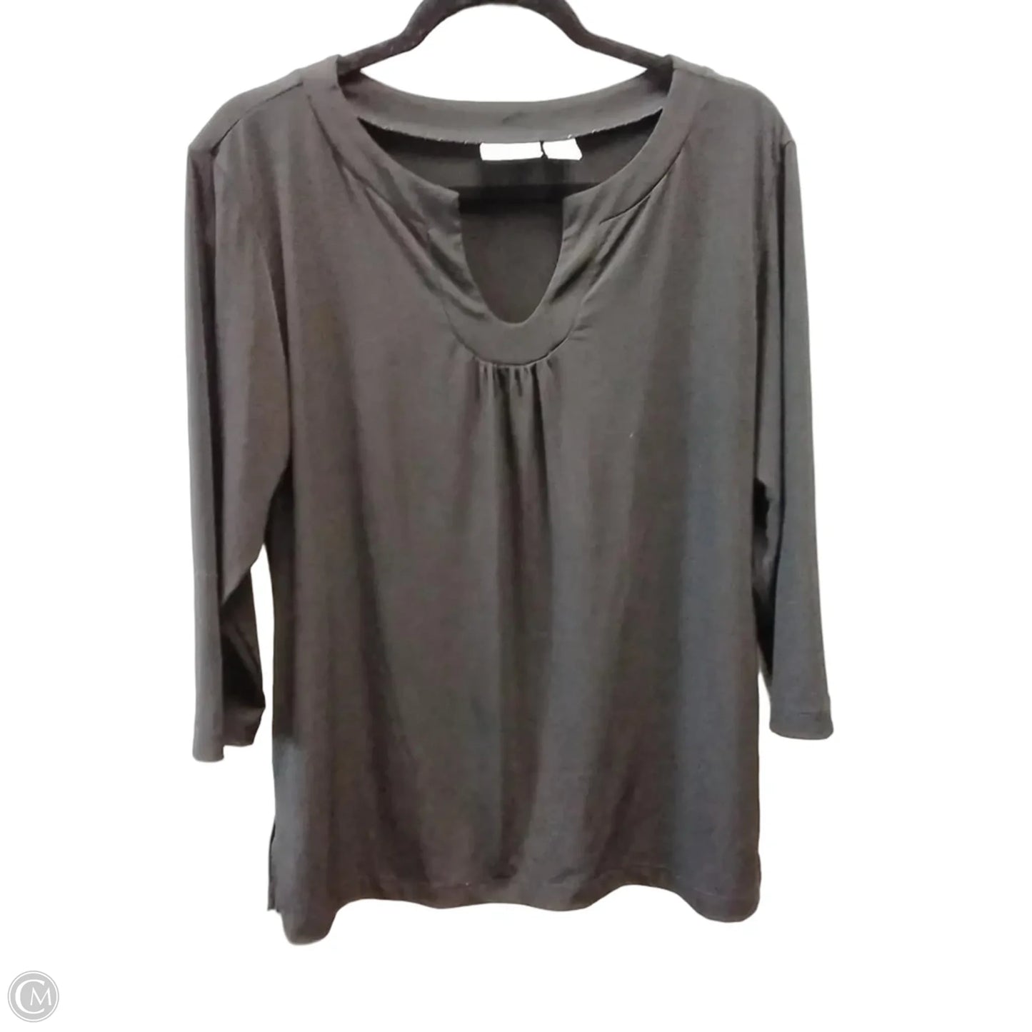 Top Long Sleeve By Chicos In Black, Size: L