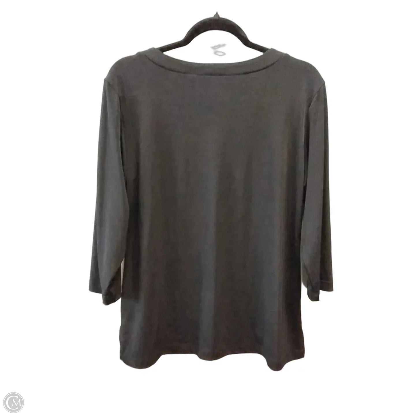 Top Long Sleeve By Chicos In Black, Size: L