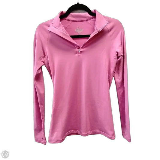 Athletic Jacket By Nike In Pink, Size: S