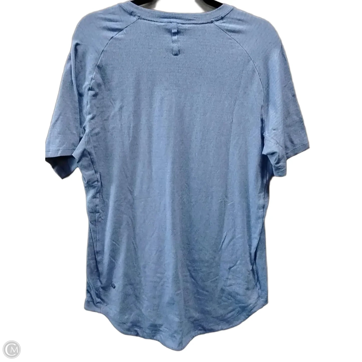 Athletic Top Short Sleeve By Lululemon In Blue, Size: M