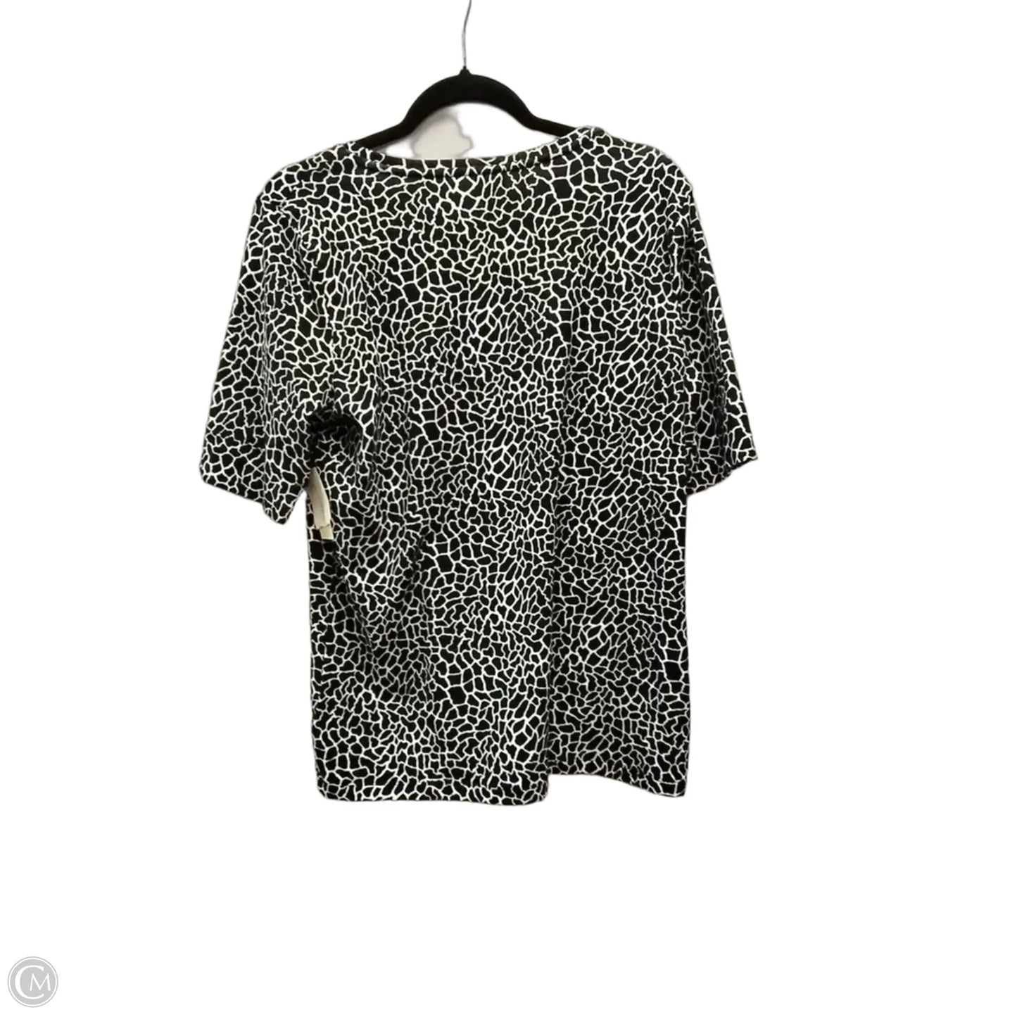 Top Short Sleeve Basic By Jones New York In Zebra Print, Size: Xl