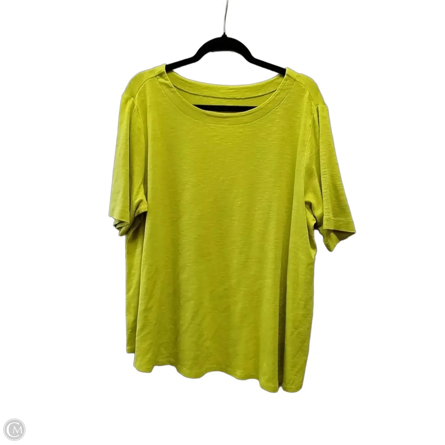Blouse Short Sleeve By J. Jill In Yellow, Size: Xl