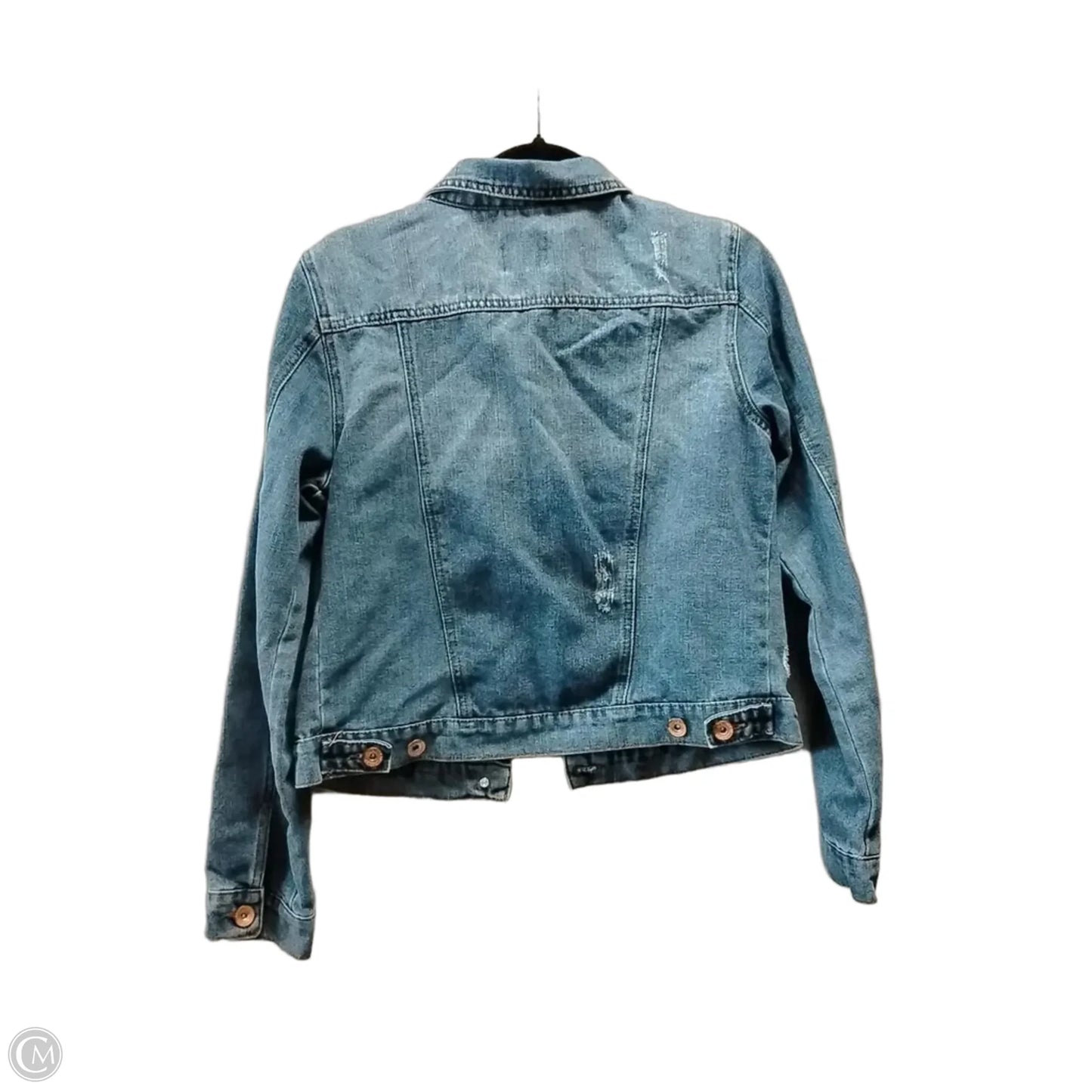 Jacket Denim By Ci Sono In Blue Denim, Size: L