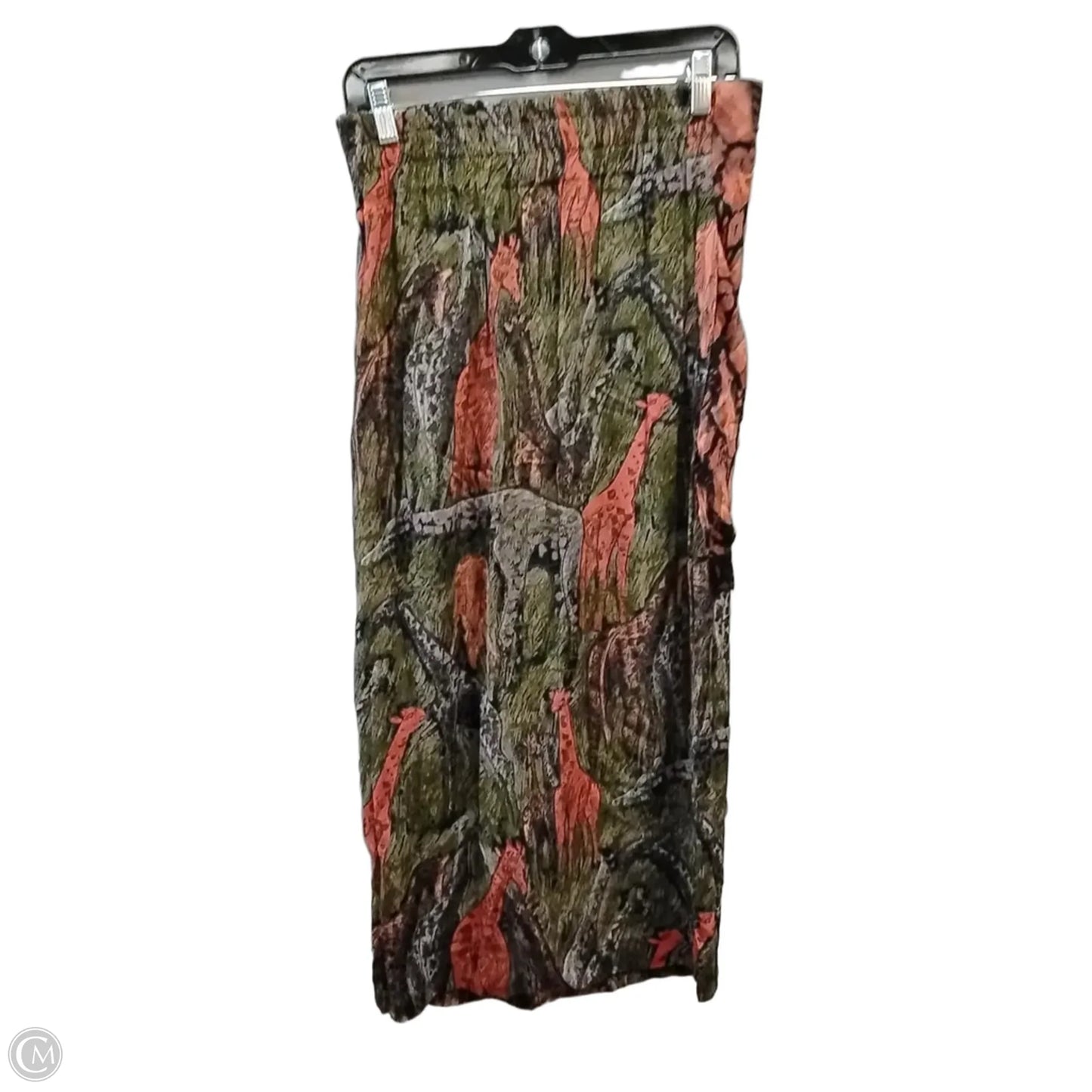 Skirt Maxi By Platinum In Animal Print, Size: 12