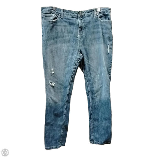 Jeans Boot Cut By Harley Davidson In Blue Denim, Size: 14