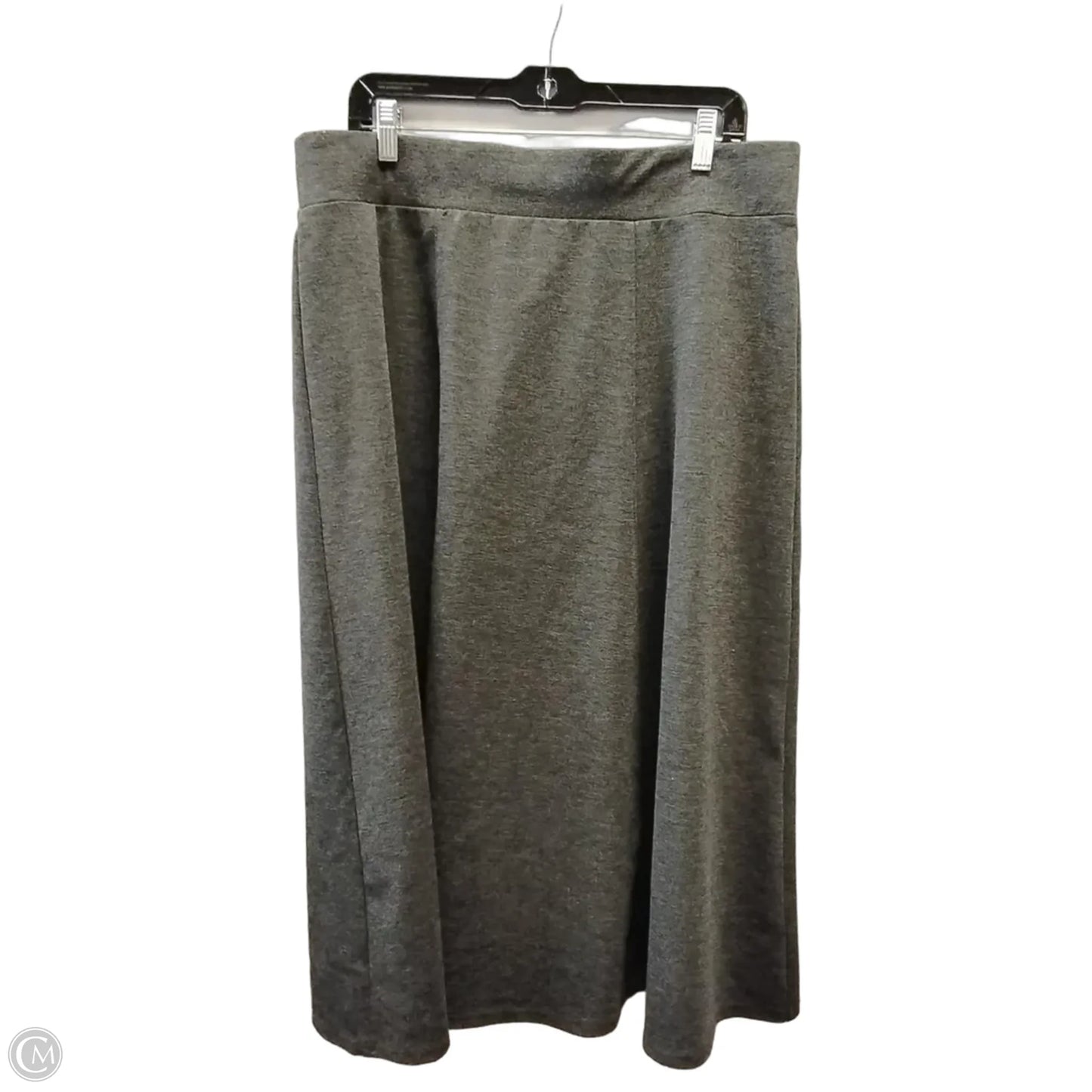 Skirt Maxi By Dana Buchman In Grey, Size: 12