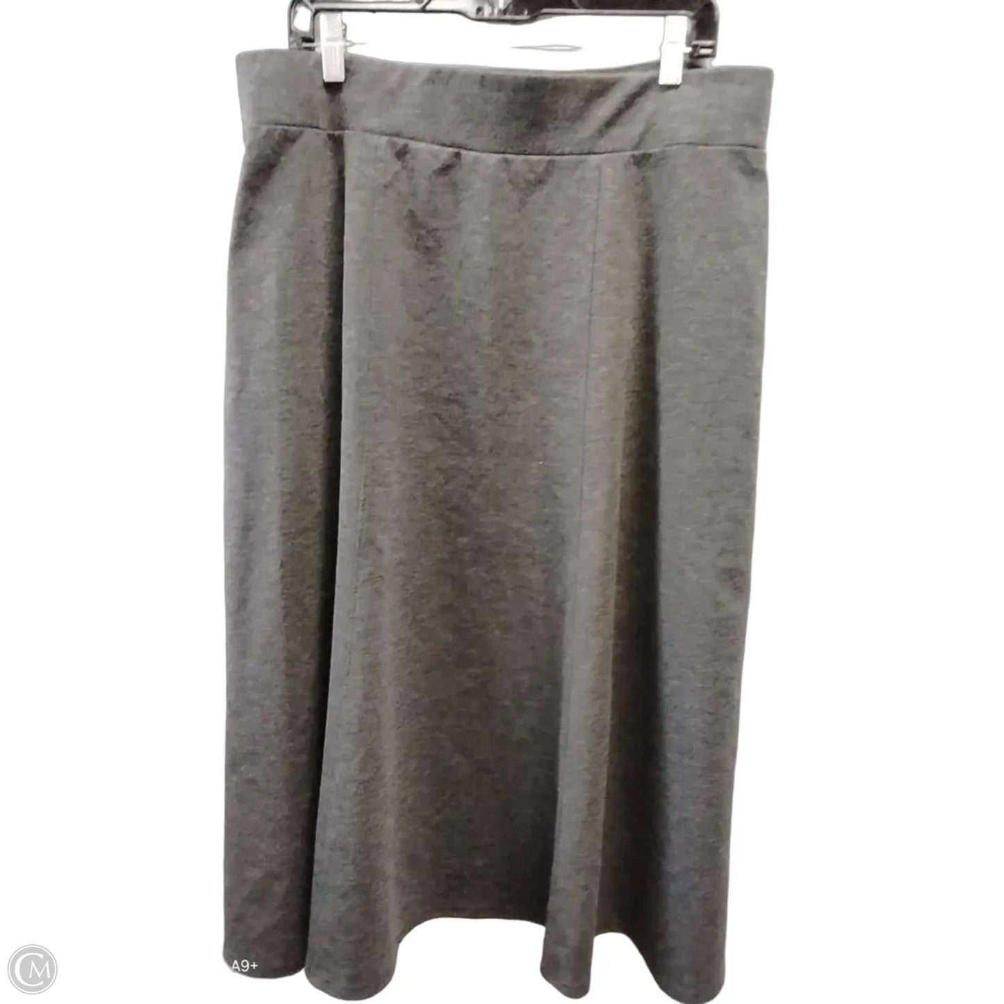 Skirt Maxi By Dana Buchman In Grey, Size: 12