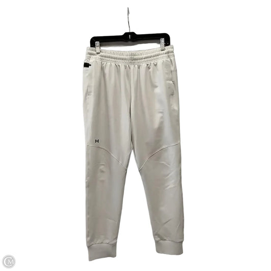 Athletic Pants By Under Armour In Ivory, Size: M