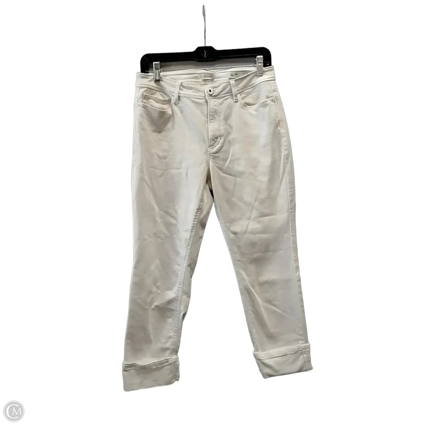 Jeans Cropped By J. Jill In White, Size: 6