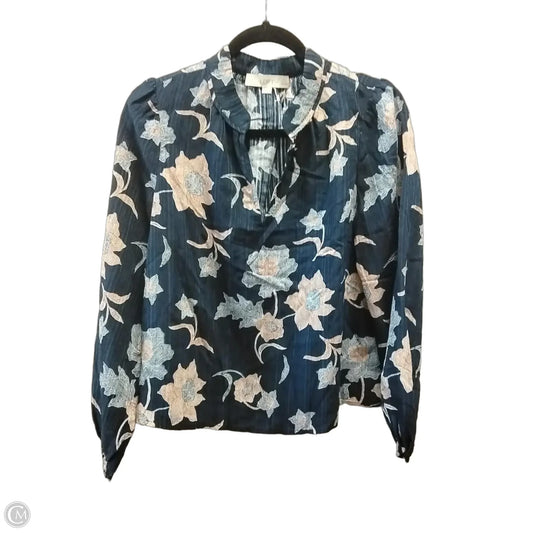 Top Long Sleeve By Loft In Floral Print, Size: Sp