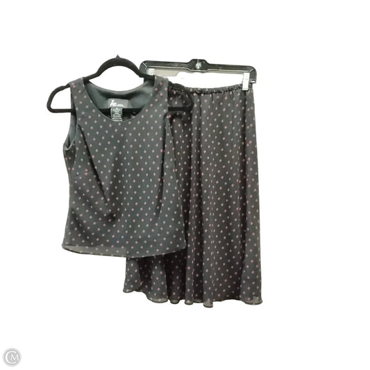 Skirt Set 2pc By Cme In Black & Red, Size: 6p