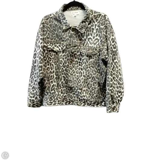 Jacket Denim By Love And Liberty In Leopard Print, Size: M