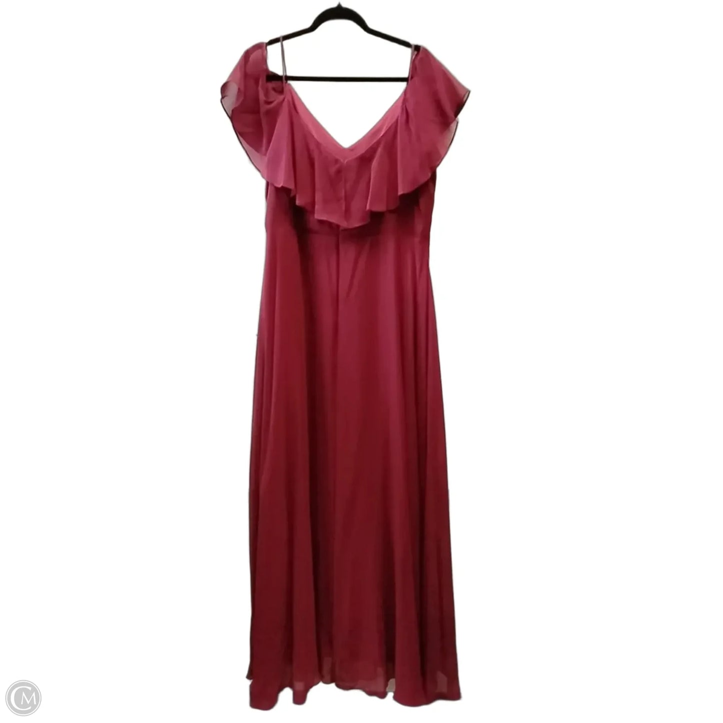 Dress Party Long By Clothes Mentor In Red, Size: 20