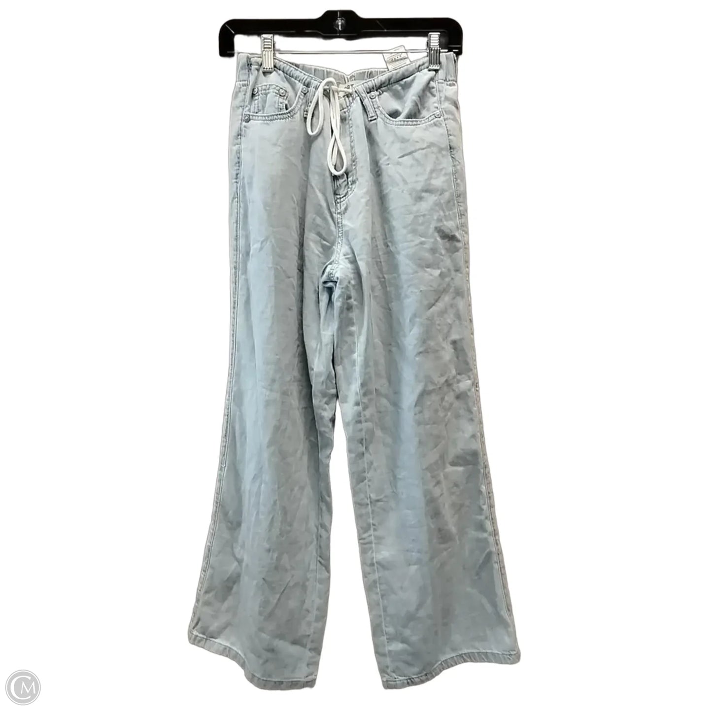 Jeans Wide Leg By Oat In Blue, Size: 4