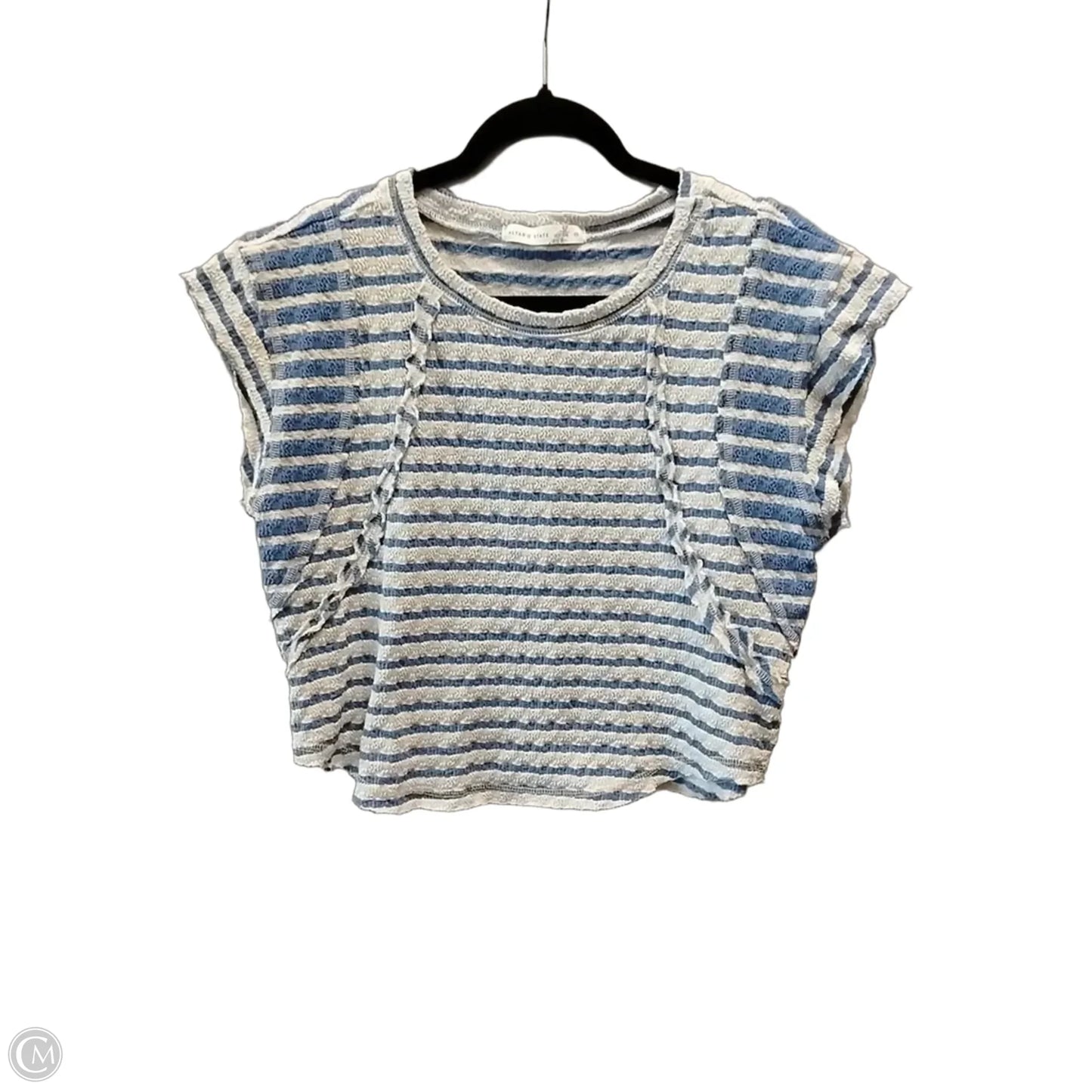 Top Short Sleeve By Altard State In Striped Pattern, Size: M