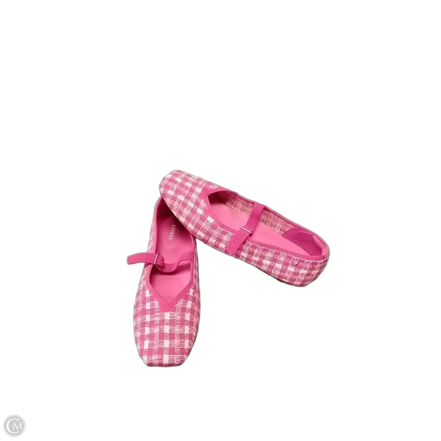 Shoes Flats By Vivaia In Pink & White, Size: 10.5