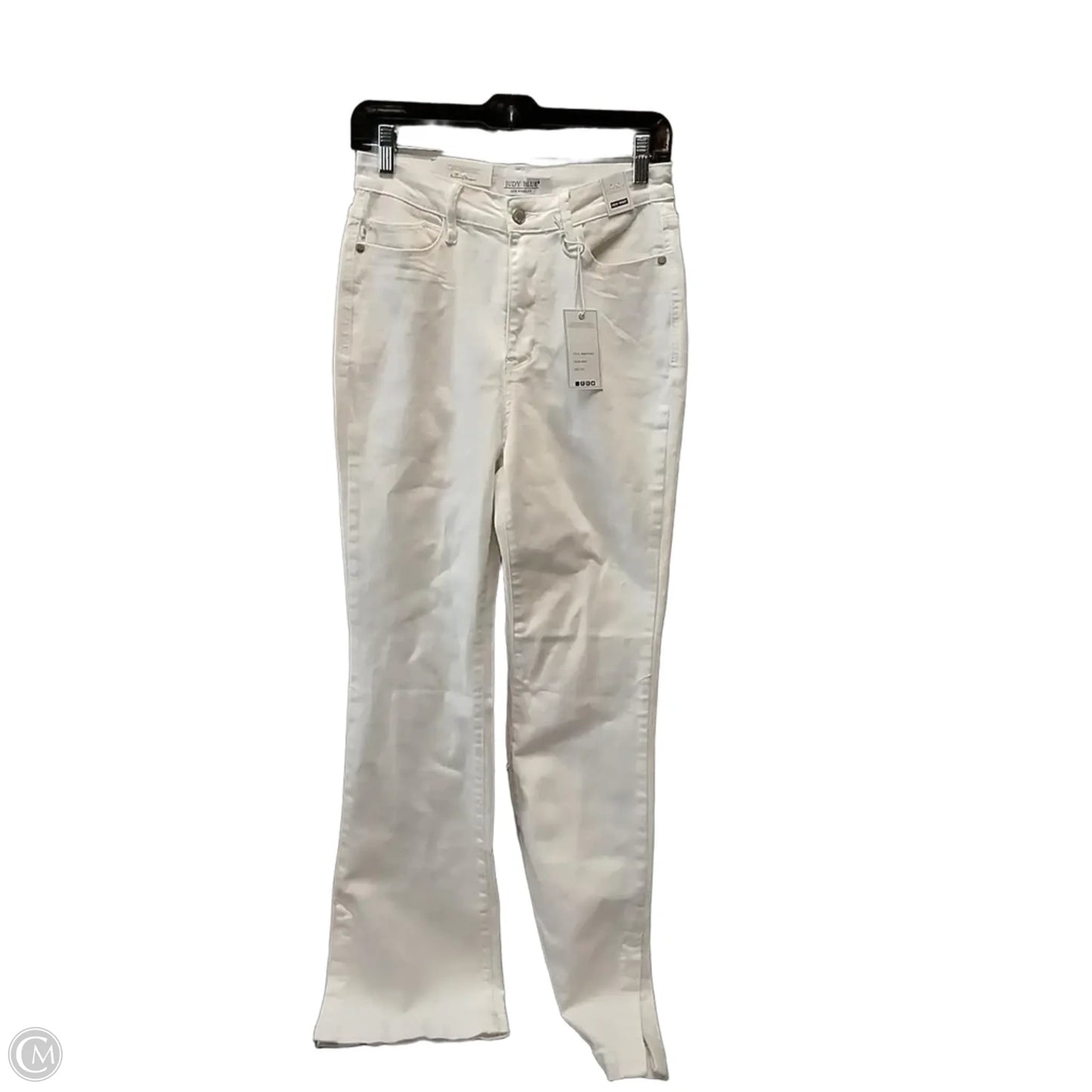Jeans Flared By Judy Blue In White, Size: 6