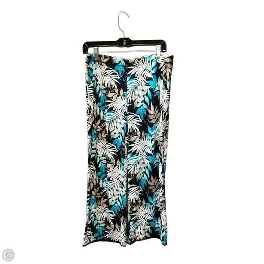 Pants Wide Leg By Chicos In Floral Print, Size: 10