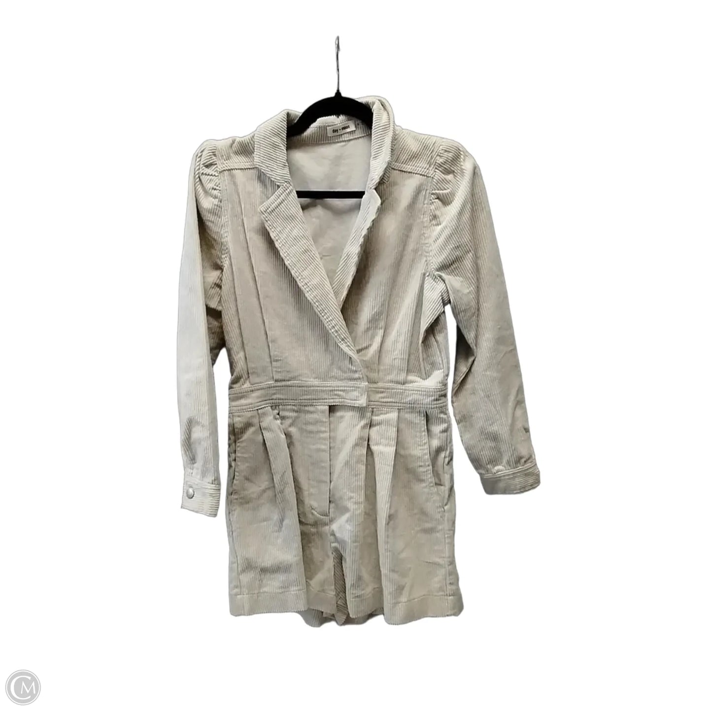 Shortalls By Day + Moon In Cream, Size: S