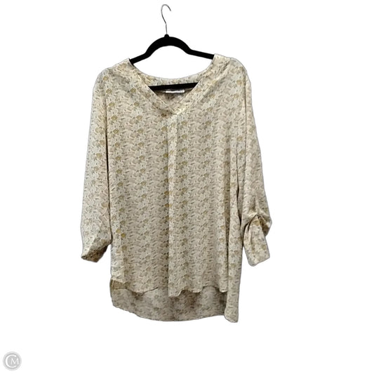 Blouse 3/4 Sleeve By Cme In Floral Print, Size: Xl