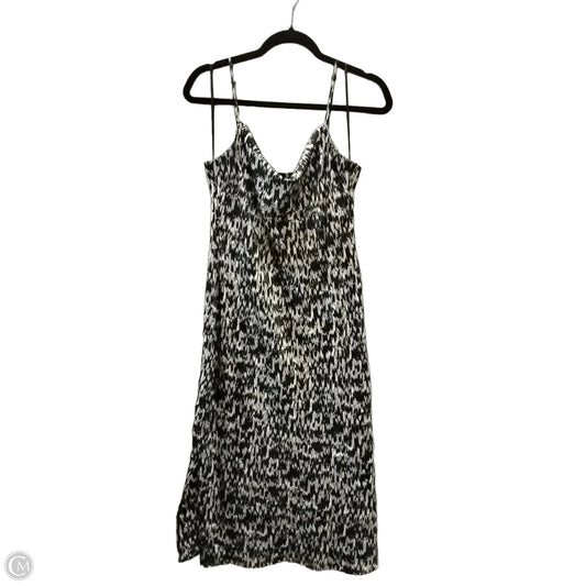 Dress Casual Maxi By Express In Black & Silver, Size: 10