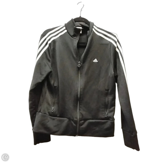 Athletic Jacket By Adidas In Black, Size: L