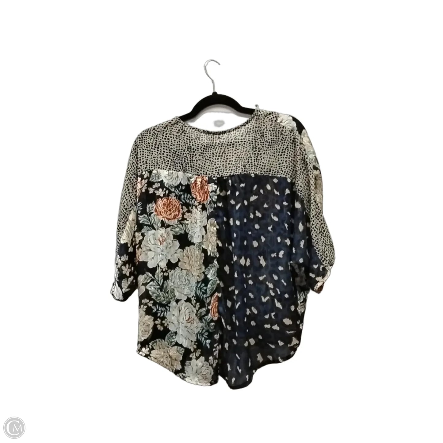 Blouse Short Sleeve By Umgee In Floral Print, Size: S
