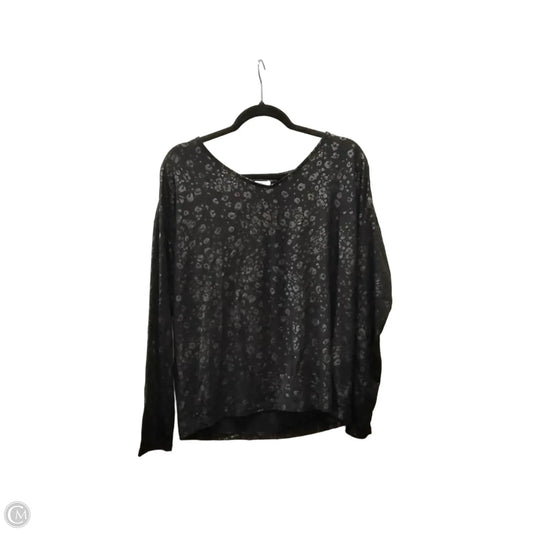Top Long Sleeve By Chicos In Black, Size: M